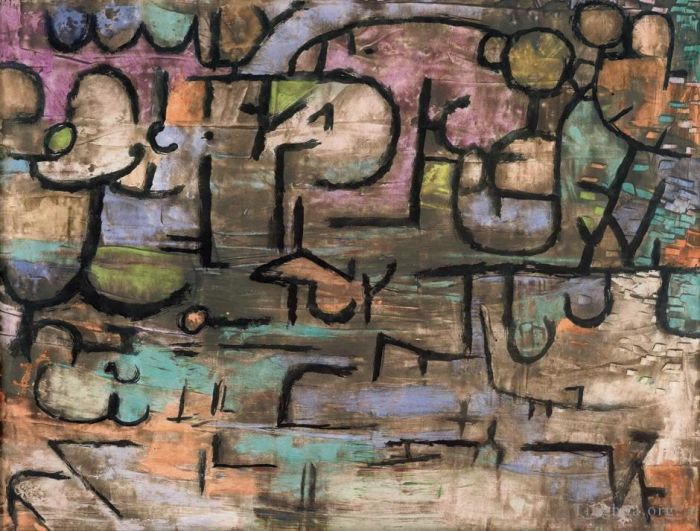 Paul Klee Oil Painting - After the floods