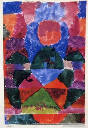 Artist Paul Klee's Work - A pressure of Tegernsee