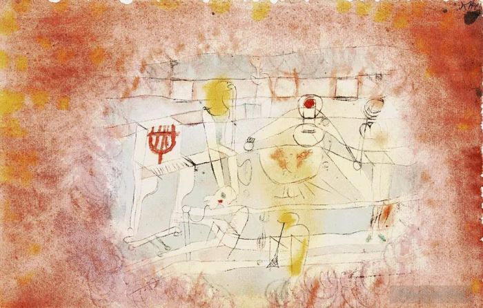 Paul Klee Various Paintings - Bad band
