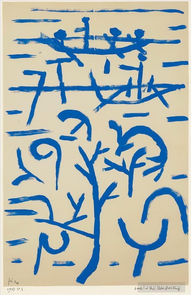 Paul Klee Various Paintings - Boats in the Flood