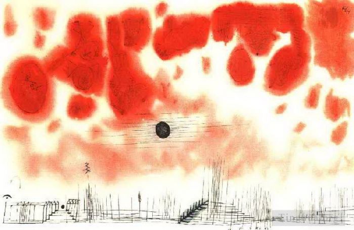 Paul Klee Various Paintings - Clouds over Bor