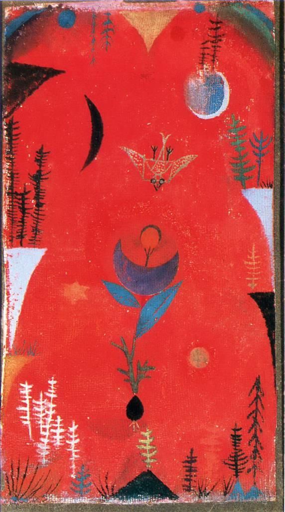 Paul Klee Various Paintings - Flower myth
