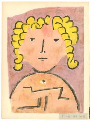 Artist Paul Klee's Work - Head of a child