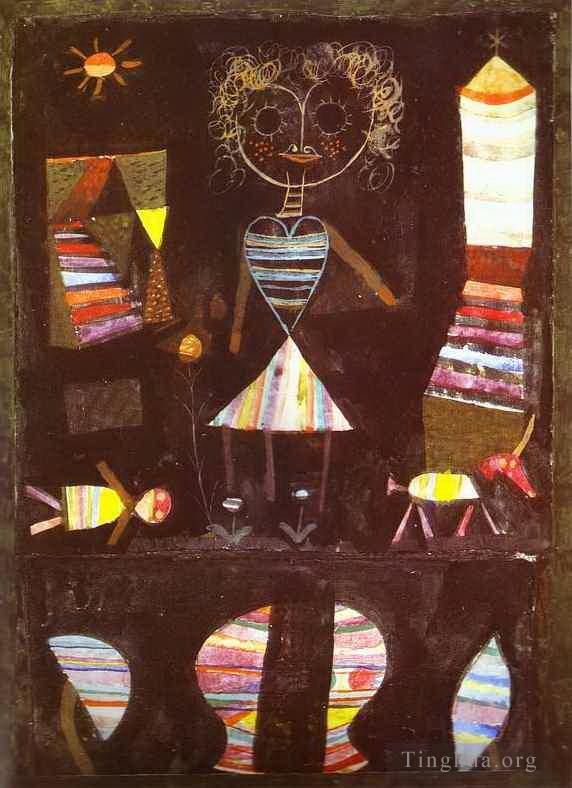 Paul Klee Various Paintings - Puppet theater