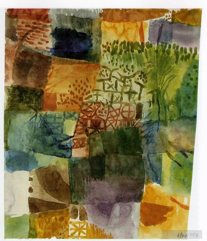 Paul Klee Various Paintings - Remembrance of a Garden 191Expressionism Bauhaus Surrealism