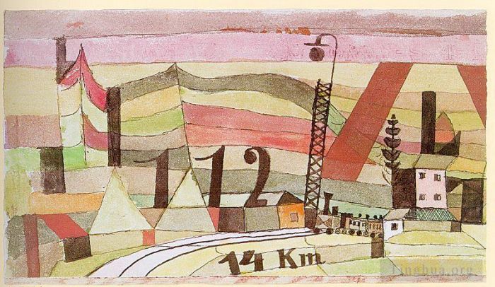 Paul Klee Various Paintings - Station L 112