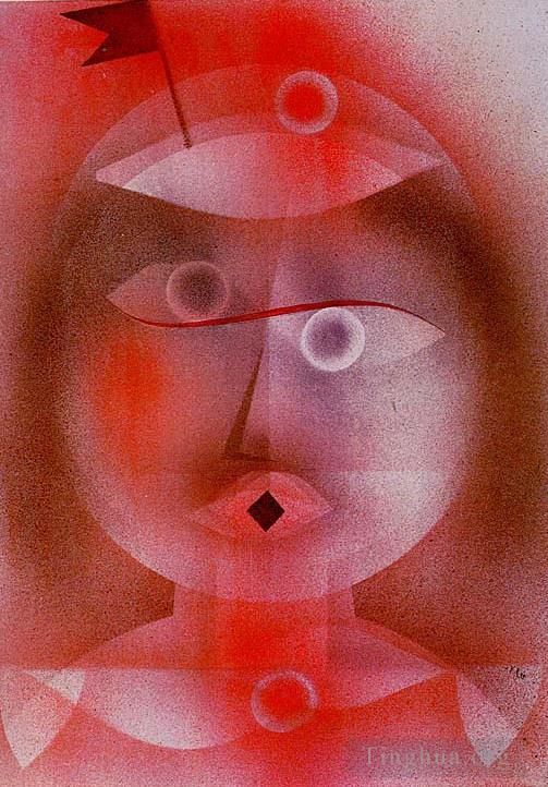 Paul Klee Various Paintings - The Mask with the Little Fl