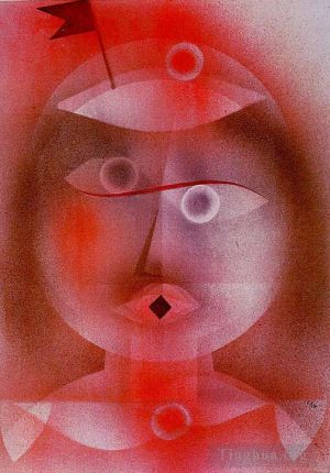 Artist Paul Klee's Work - The Mask with the Little Fl