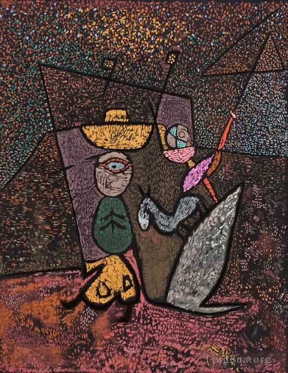 Paul Klee Various Paintings - The Travelling Circus