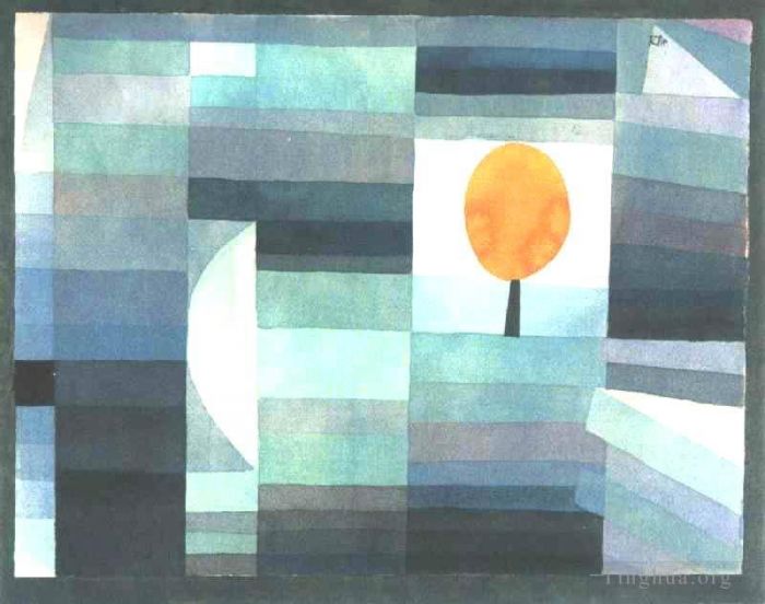 Paul Klee Various Paintings - The messenger of autumn