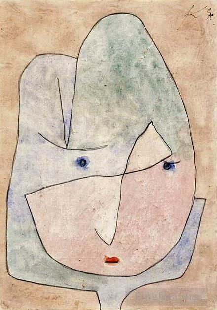 Paul Klee Various Paintings - This flower wishes to fade
