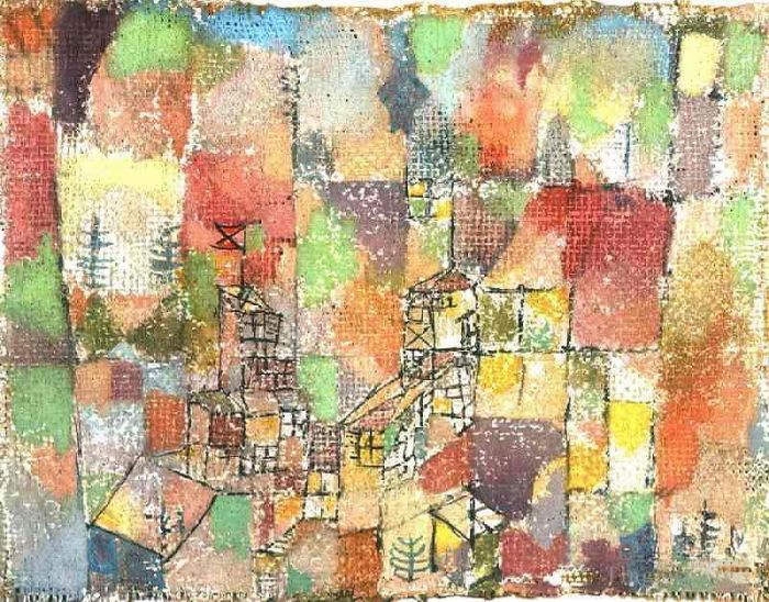 Paul Klee Various Paintings - Two country houses