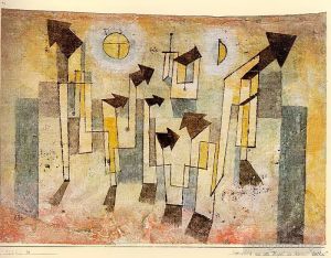 Artist Paul Klee's Work - Wall Painting from the Temple of Longing