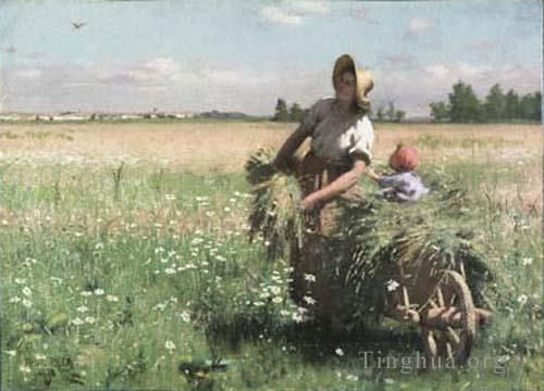 Paul Peel Oil Painting - The Meadow Lark 1887