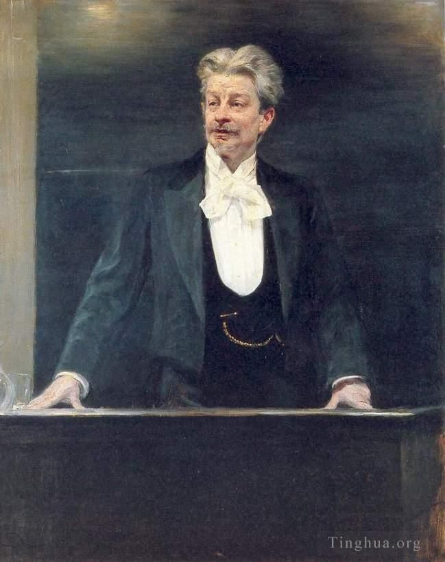 Peder Severin Kroyer Oil Painting - Georg Brandes 1902