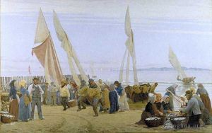 Artist Peder Severin Kroyer's Work - Manana en Hornbaek 1875