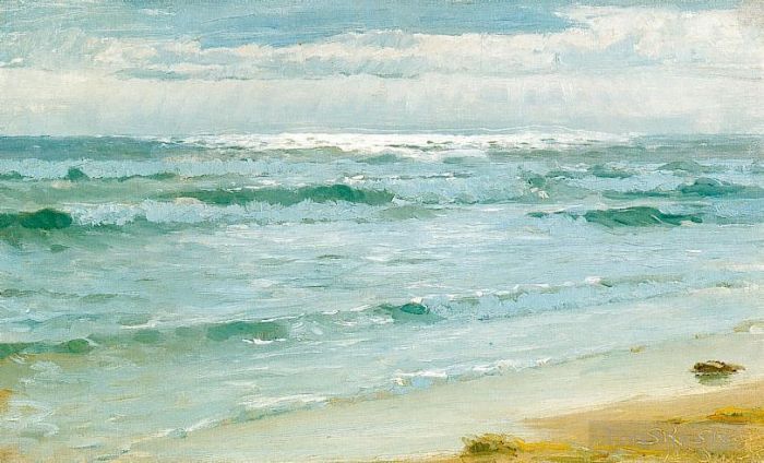 Peder Severin Kroyer Oil Painting - Mar en Skagen seascape