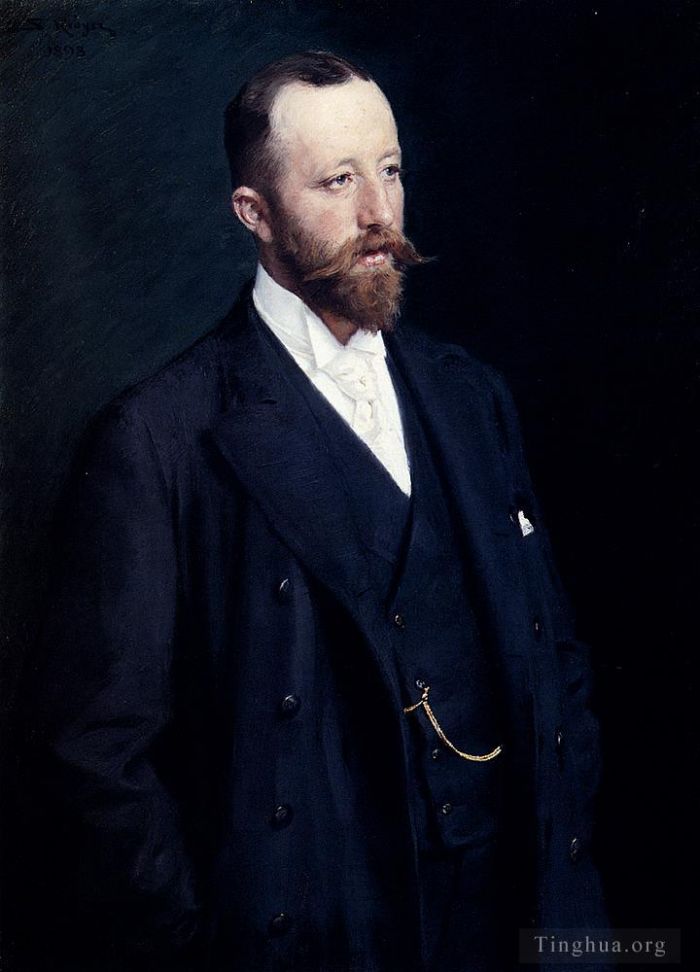 Peder Severin Kroyer Oil Painting - Portrait Of A Gentleman