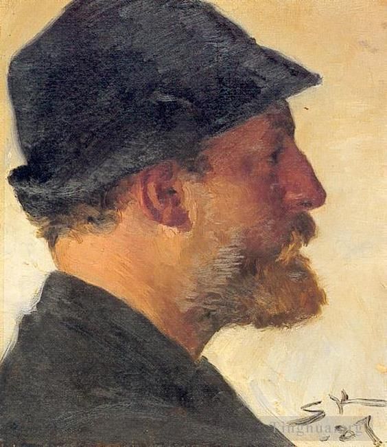 Peder Severin Kroyer Oil Painting - Viggo Johansen 1887