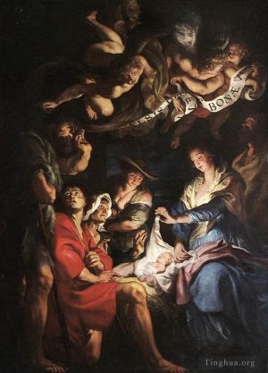Artist Peter Paul Rubens's Work - Adoration of the Shepherds