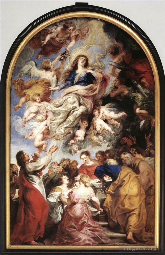 Peter Paul Rubens Oil Painting - Assumption of the Virgin 1626
