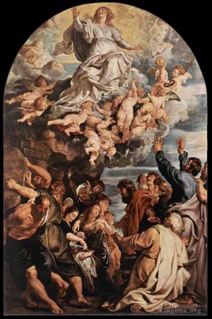 Artist Peter Paul Rubens's Work - Assumption of the Virgin