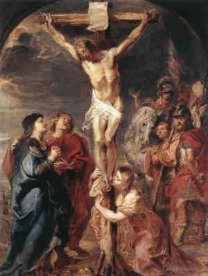 Artist Peter Paul Rubens's Work - Christ on the Cross 1627