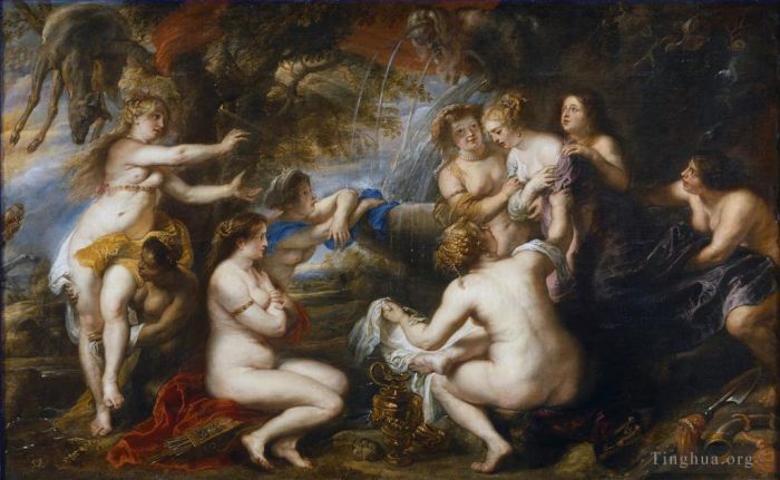 Peter Paul Rubens Oil Painting - Diana and Callisto