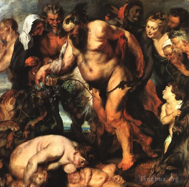 Peter Paul Rubens Oil Painting - Drunken Silenus