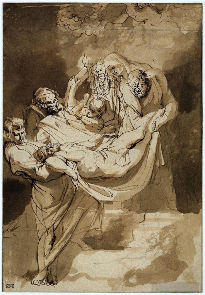 Peter Paul Rubens Oil Painting - Entombment 1615