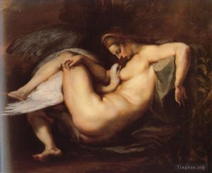 Artist Peter Paul Rubens's Work - Leda and the Swan