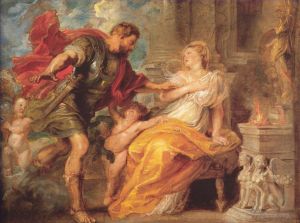 Artist Peter Paul Rubens's Work - Mars and Rhea Silvia