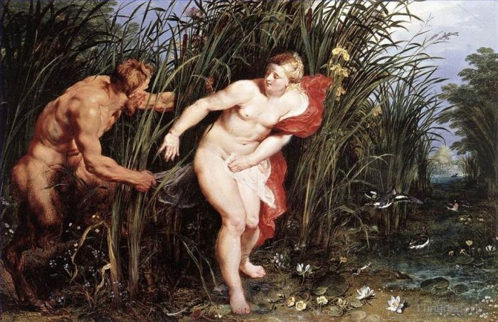 Peter Paul Rubens Oil Painting - Pan and Syrinx