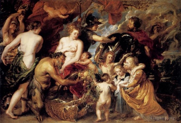 Peter Paul Rubens Oil Painting - Peace And War