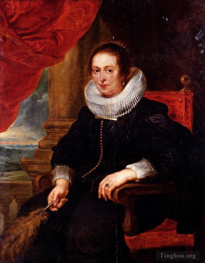 Peter Paul Rubens Oil Painting - Peter Paul Portrait Of A Woman Probably His Wife