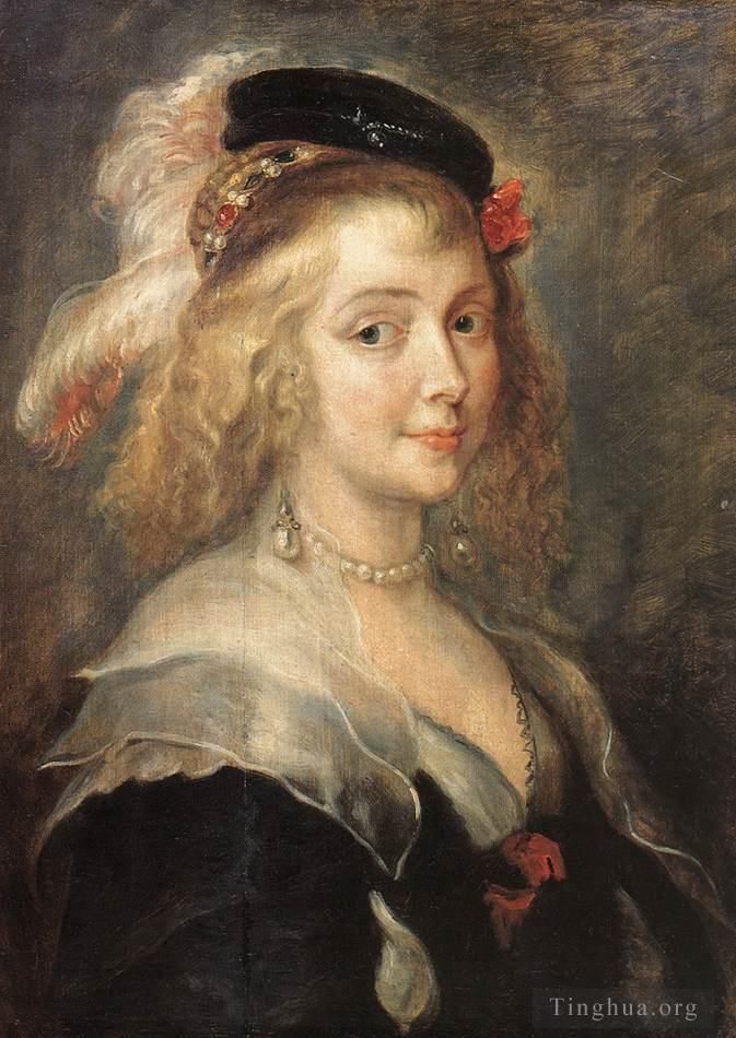 Peter Paul Rubens Oil Painting - Portrait of Helena Fourment
