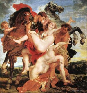 Artist Peter Paul Rubens's Work - Rape of the Daughters of Leucippus