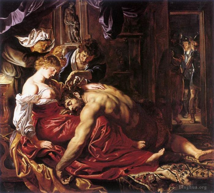 Peter Paul Rubens Oil Painting - Samson and Delilah