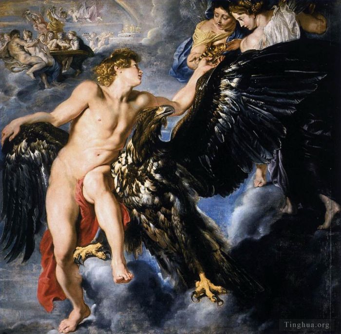 Peter Paul Rubens Oil Painting - The Abduction of Ganymede