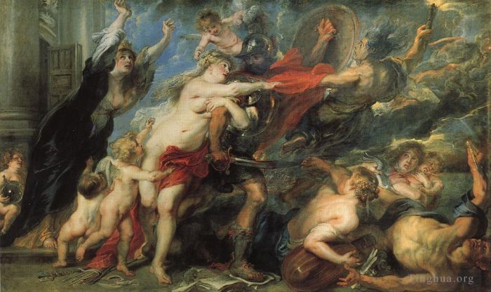 Peter Paul Rubens Oil Painting - The Consequences of War