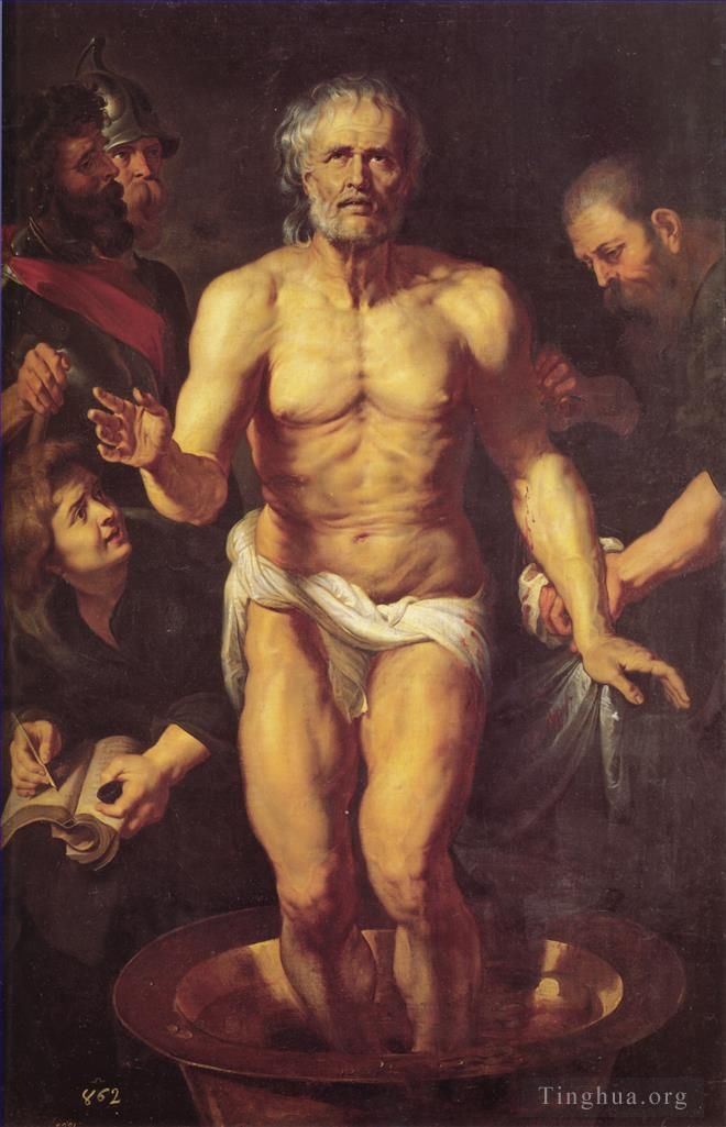Peter Paul Rubens Oil Painting - The Death of Seneca