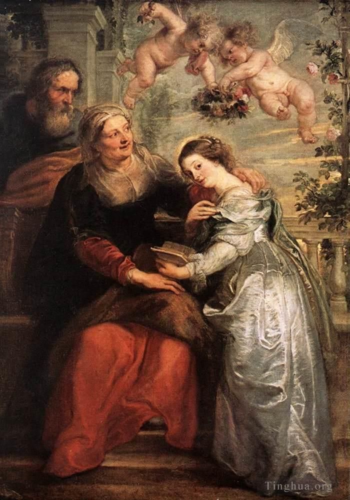 Peter Paul Rubens Oil Painting - The Education of the Virgin