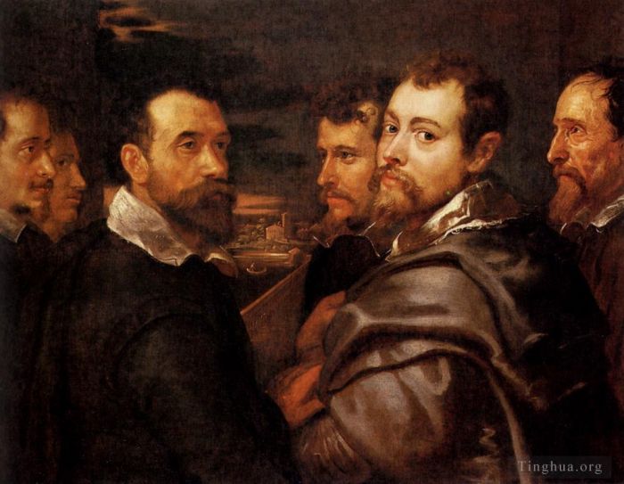 Peter Paul Rubens Oil Painting - The Mantuan Circle Of Friends