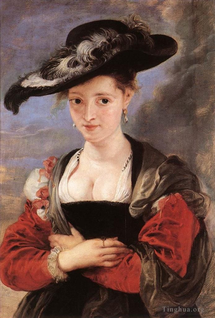 Peter Paul Rubens Oil Painting - The Straw Hat (Portrait of Susanna Lunden)