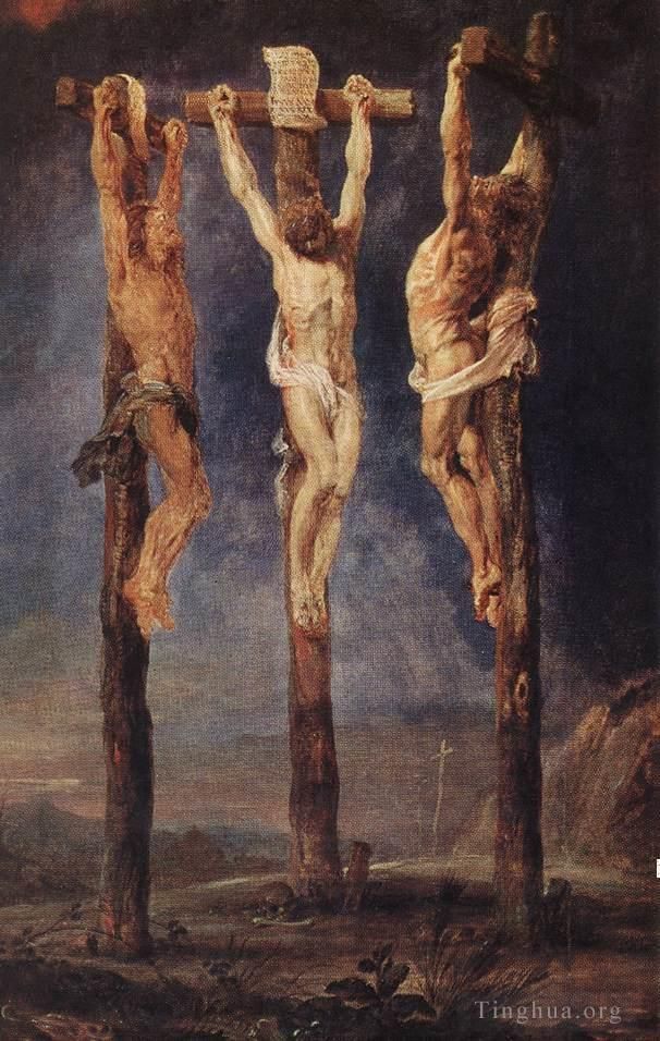 Peter Paul Rubens Oil Painting - The Three Crosses