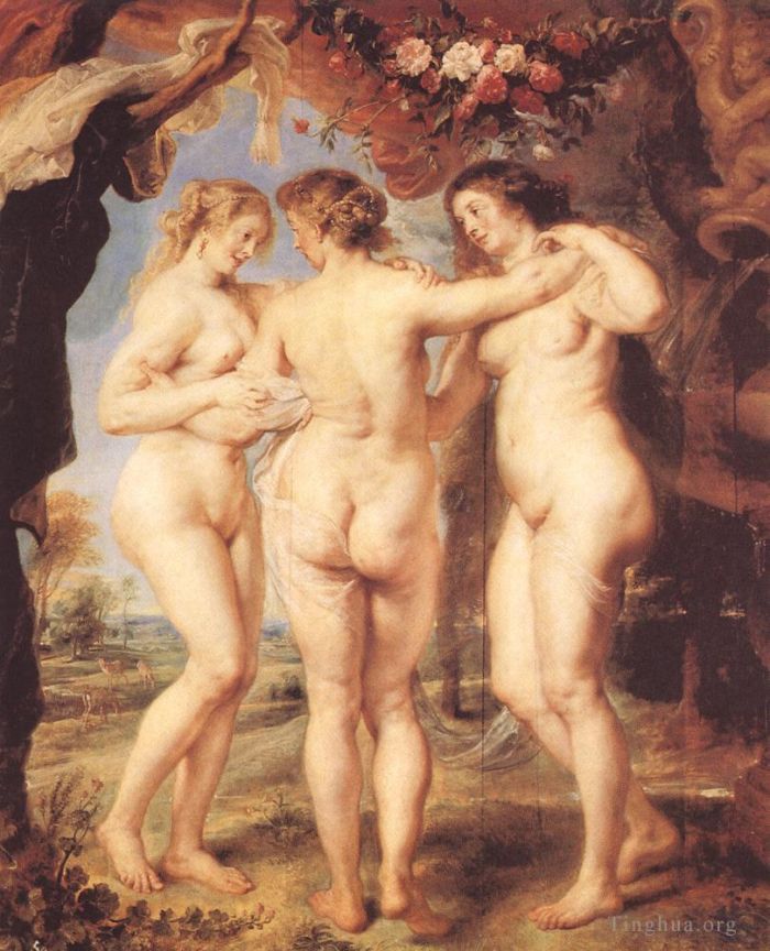 Peter Paul Rubens Oil Painting - The Three Graces