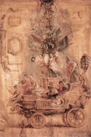 Artist Peter Paul Rubens's Work - The Triumphal Car of Kallo Sketch