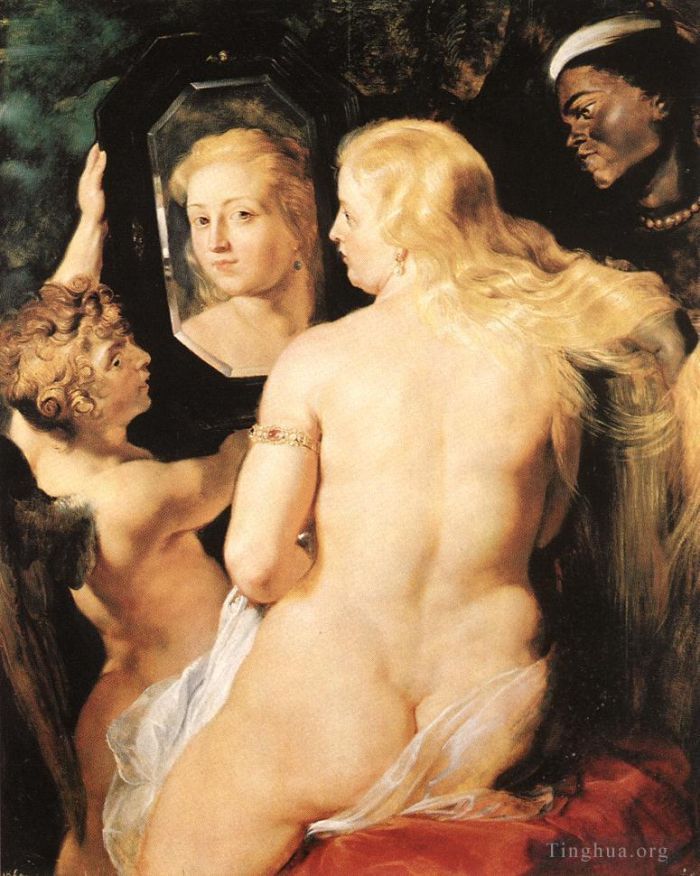 Peter Paul Rubens Oil Painting - Venus at a Mirror