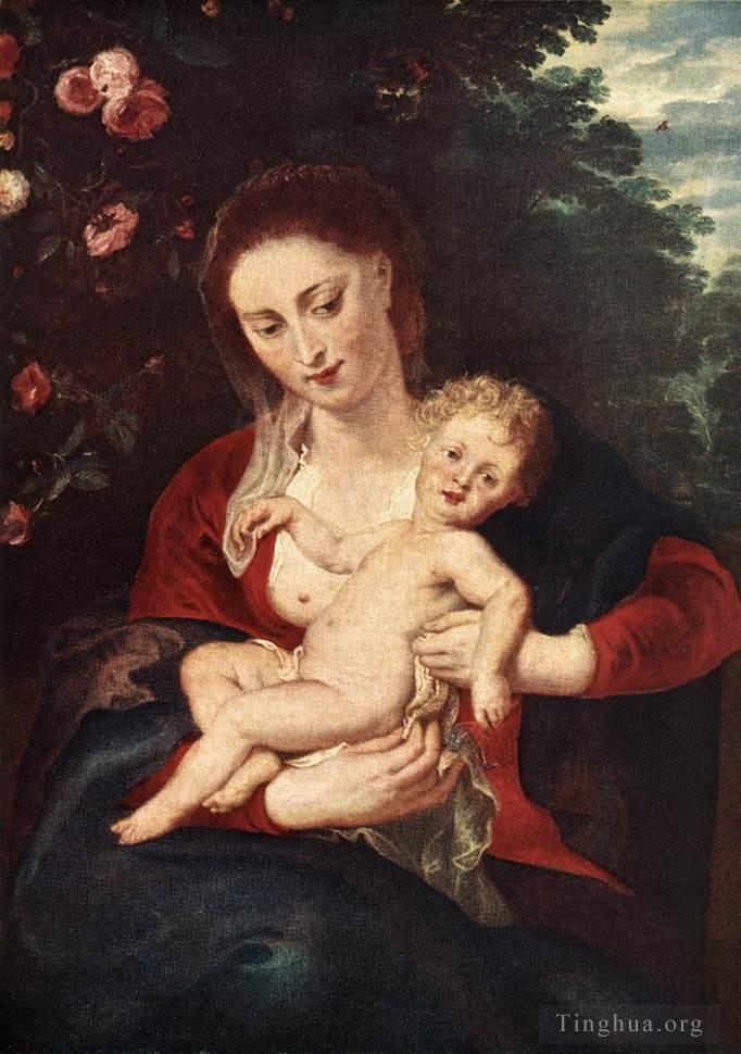 Peter Paul Rubens Oil Painting - Virgin and Child 1620