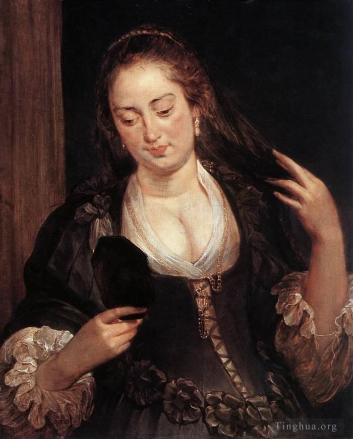 Peter Paul Rubens Oil Painting - Woman with a Mirror